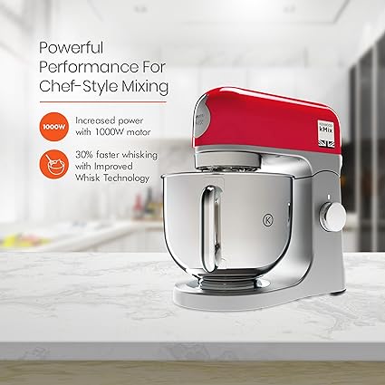 Kenwood KMX750RD Stand Mixer, 1000 W, Red - Khubchands