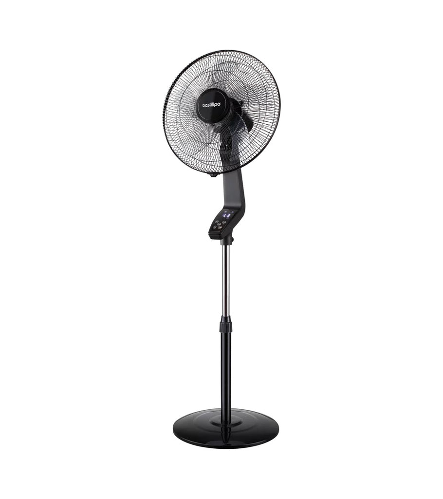 BASTILIPO COIN REMOTE 5 BLADE STANDING  FAN - Khubchands