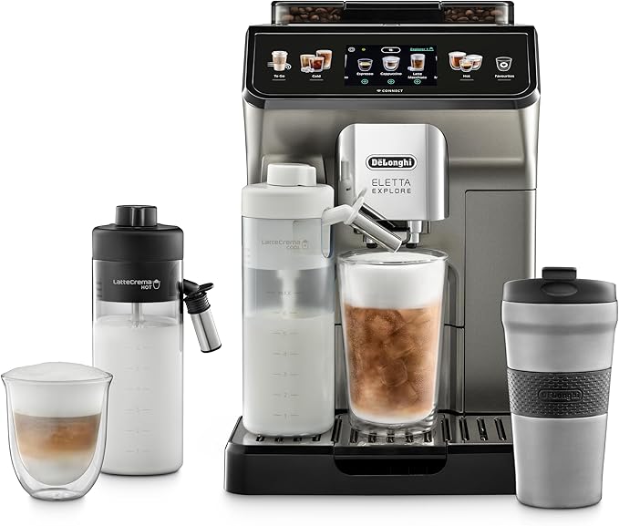 DELONGHI ECAM450.86T.SB ELETTA EXPLORE BEAN TO CUP - Khubchands