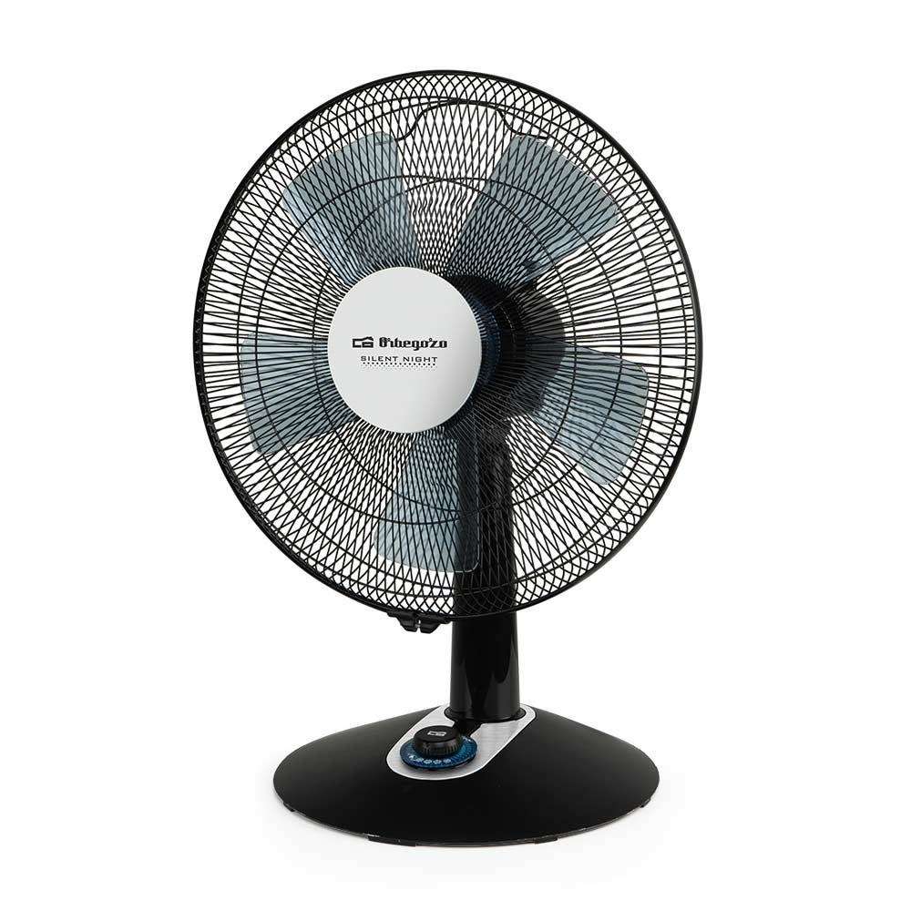 ORBEGOZO TF0139 DESKTOP FAN BLACK 35CM 16" 5 BLADE SILENT - Khubchands