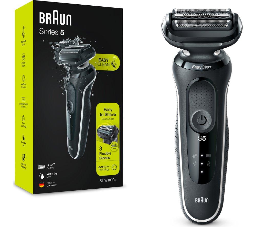 Braun Series 5 Electric Shaver With Precison Trimmer- White 50W1000S - Khubchands