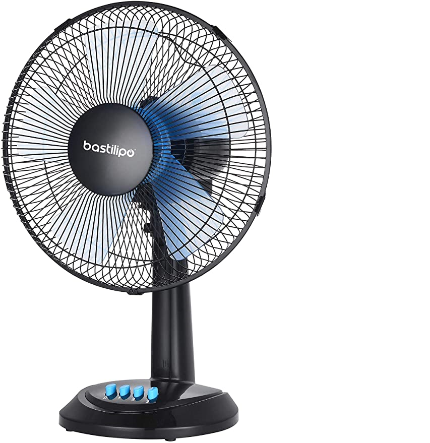 BASTILIPO BARROSA DESKTOP FAN BLACK 16" 40CM - Khubchands