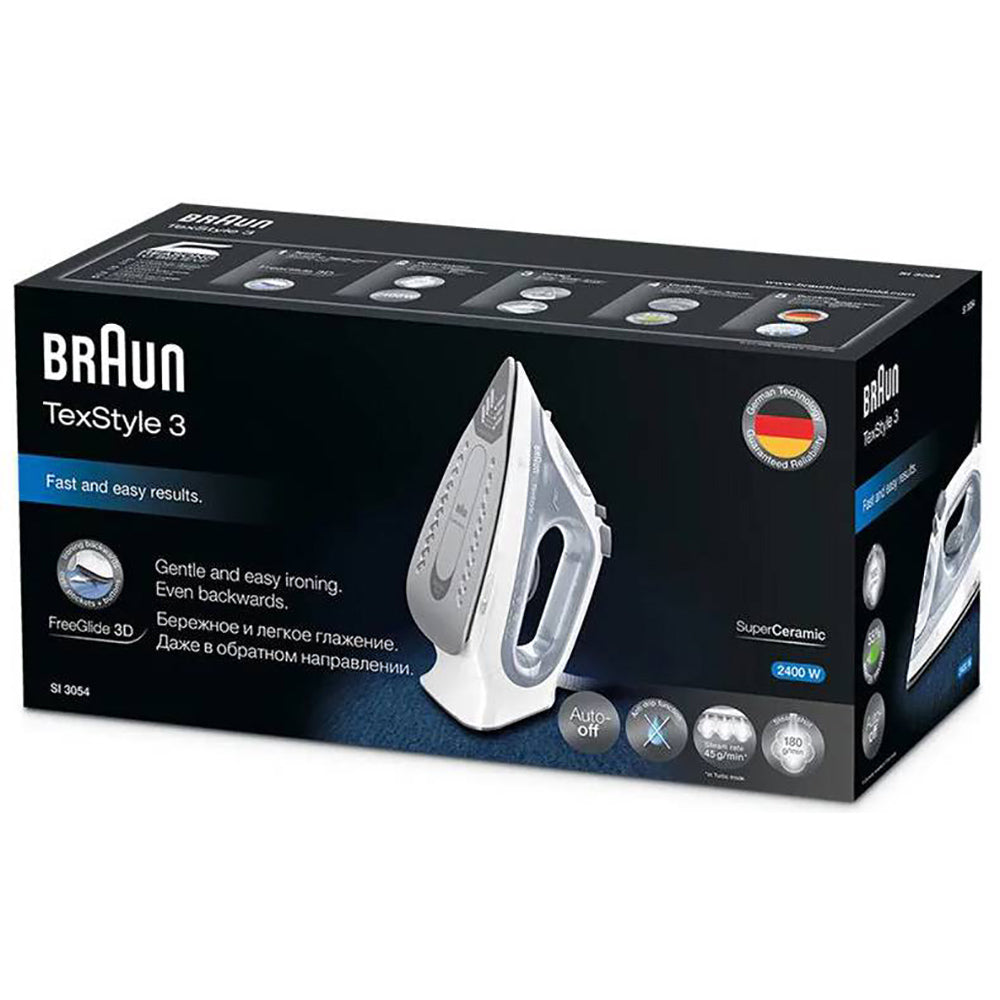 BRAUN SI3054 STEAM IRON ELOXAL 2400W - Khubchands