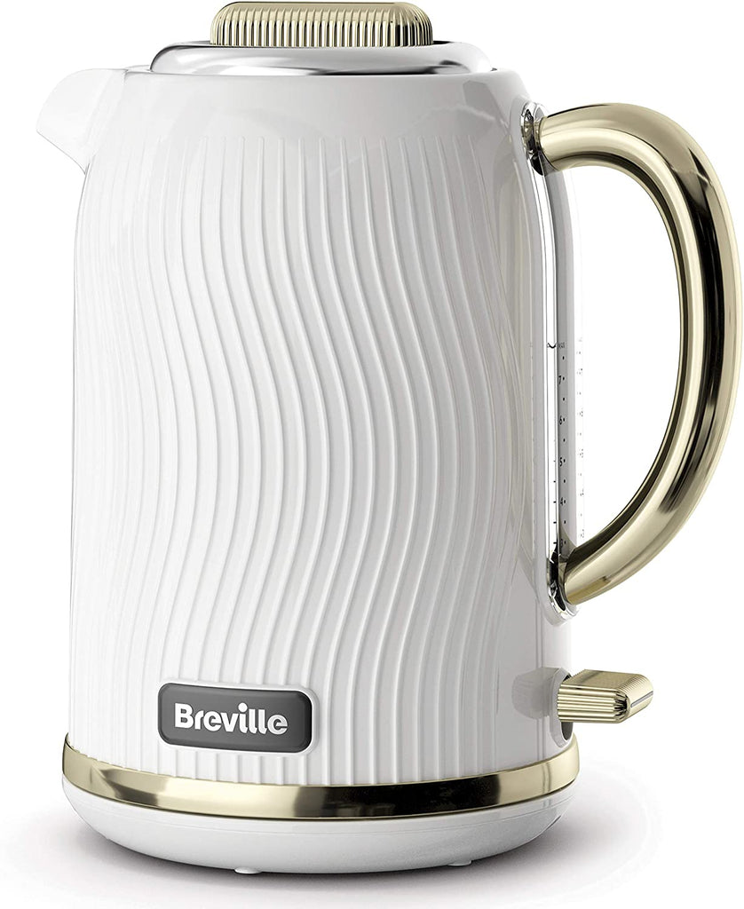 BREVILLE VKT185 1.7 LITRE KETTLE FLOW WHITE AND GOLD - Khubchands