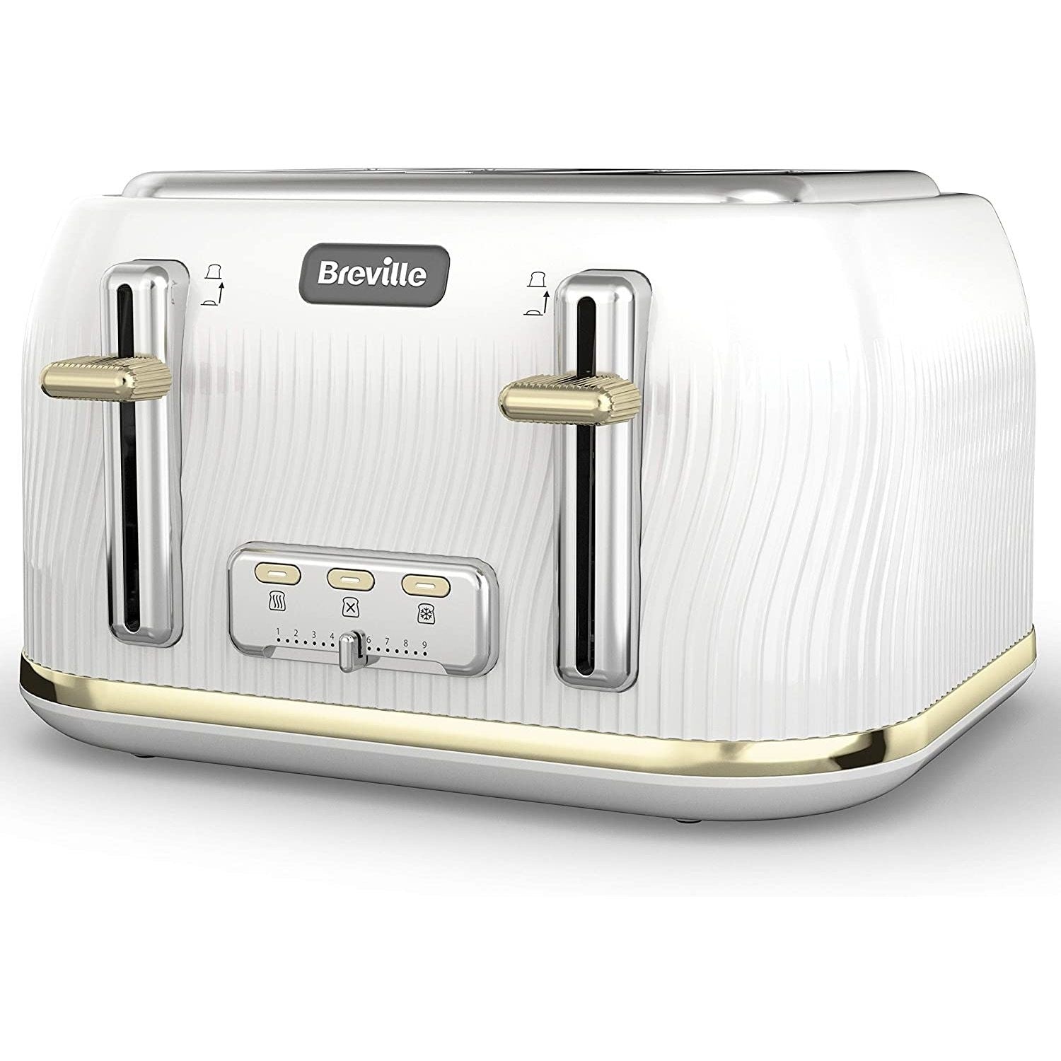 Breville VTT702 4 Slices Toaster 2000 Watt Power Capacity - CREAM 220-240  Volt 50 Hz NOT FOR USA