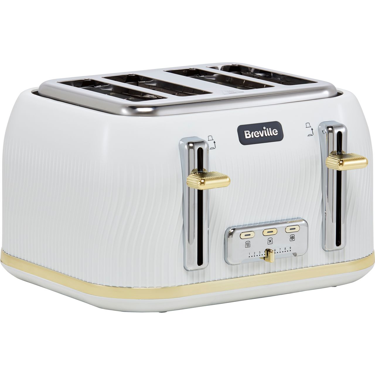 Breville VTT702 4 Slices Toaster 2000 Watt Power Capacity - CREAM 220-240  Volt 50 Hz NOT FOR USA