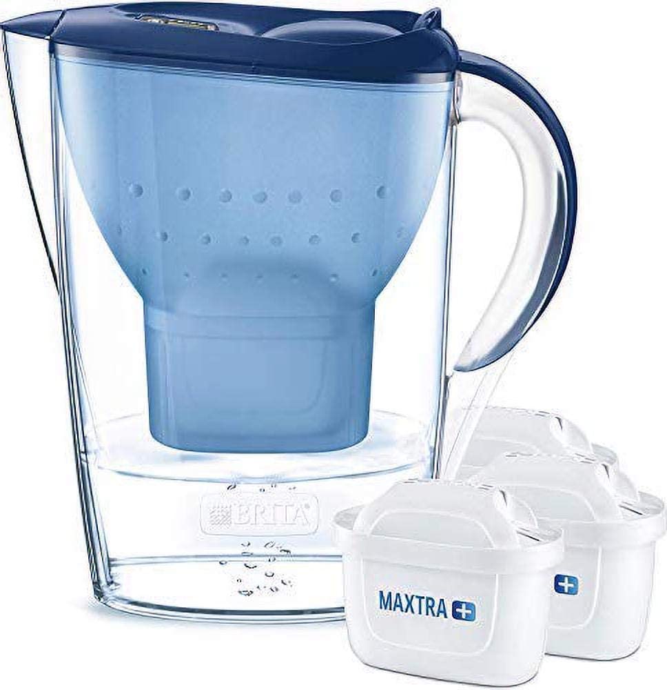 BRITA MARELLA WATER FILTER JUG STARTER PACK WITH 3 MAXTRA+CARTRIDGES - Khubchands