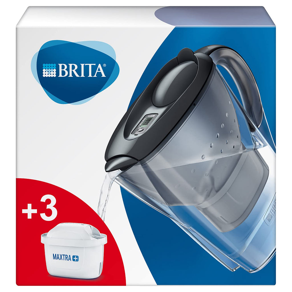 BRITA MARELLA WATER FILTER JUG STARTER PACK WITH 3 MAXTRA+CARTRIDGES - Khubchands