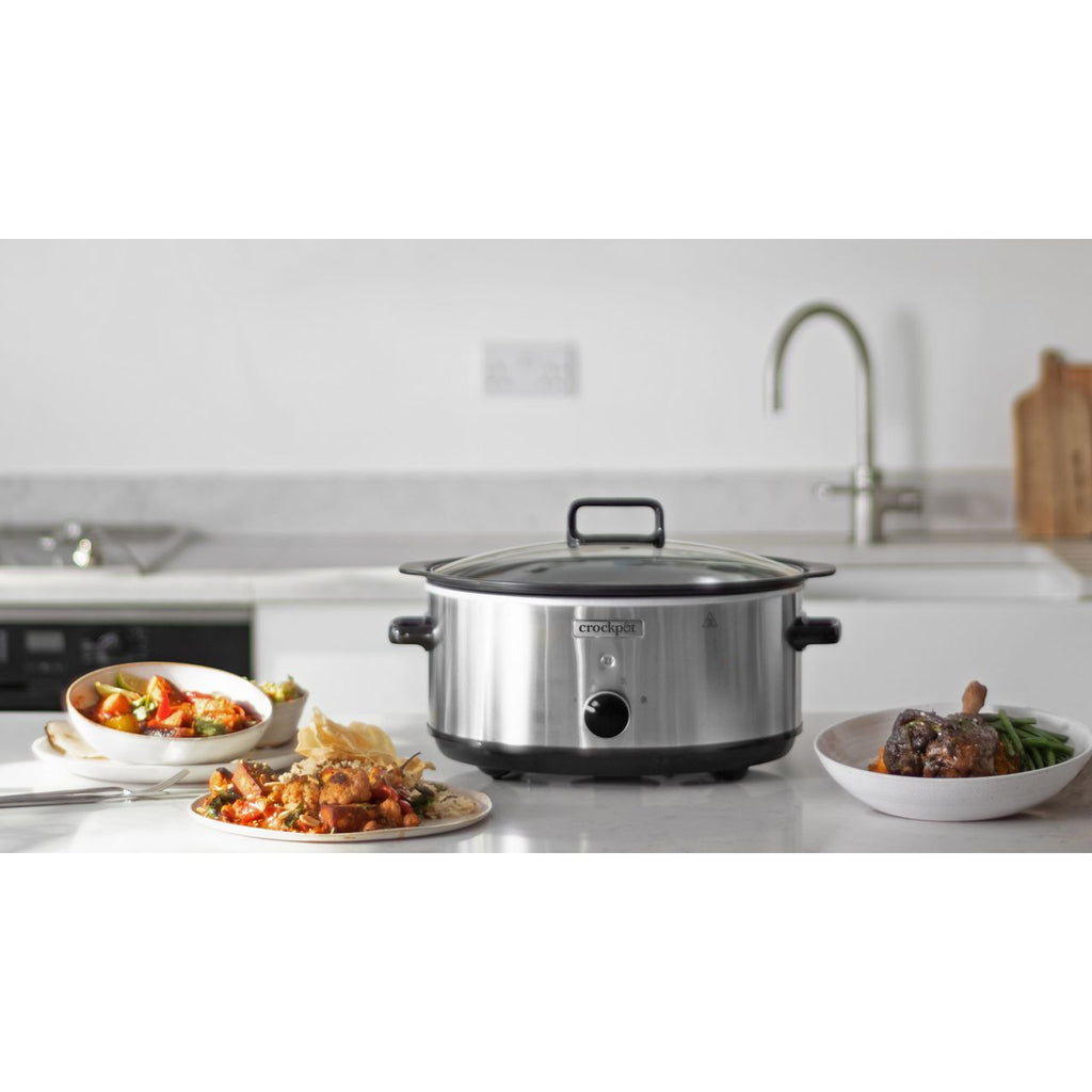 CROCKPOT CSC086 6.5 LITRE SIZZLE AND STEW SLOW COOKER - Khubchands