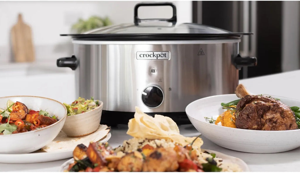 CROCKPOT CSC086 6.5 LITRE SIZZLE AND STEW SLOW COOKER - Khubchands