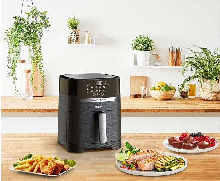 TEFAL EY505827 AIR FRYER HEALTH FRYER AND GRILL 4.2L - INTUITIVE TOUCHSCREEN - Khubchands