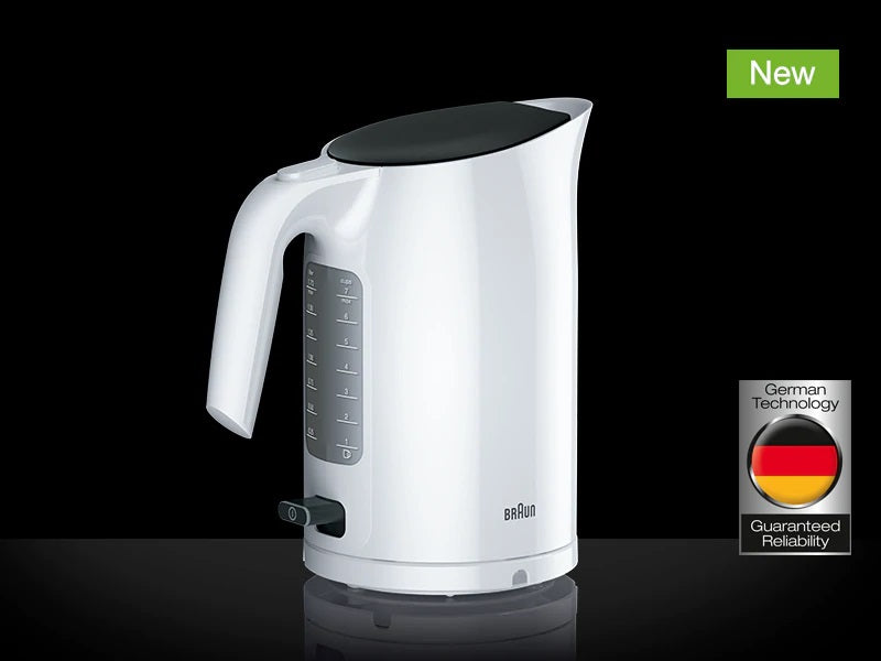 BRAUN WK3000WH CORDLESS KETTLE WHITE - Khubchands