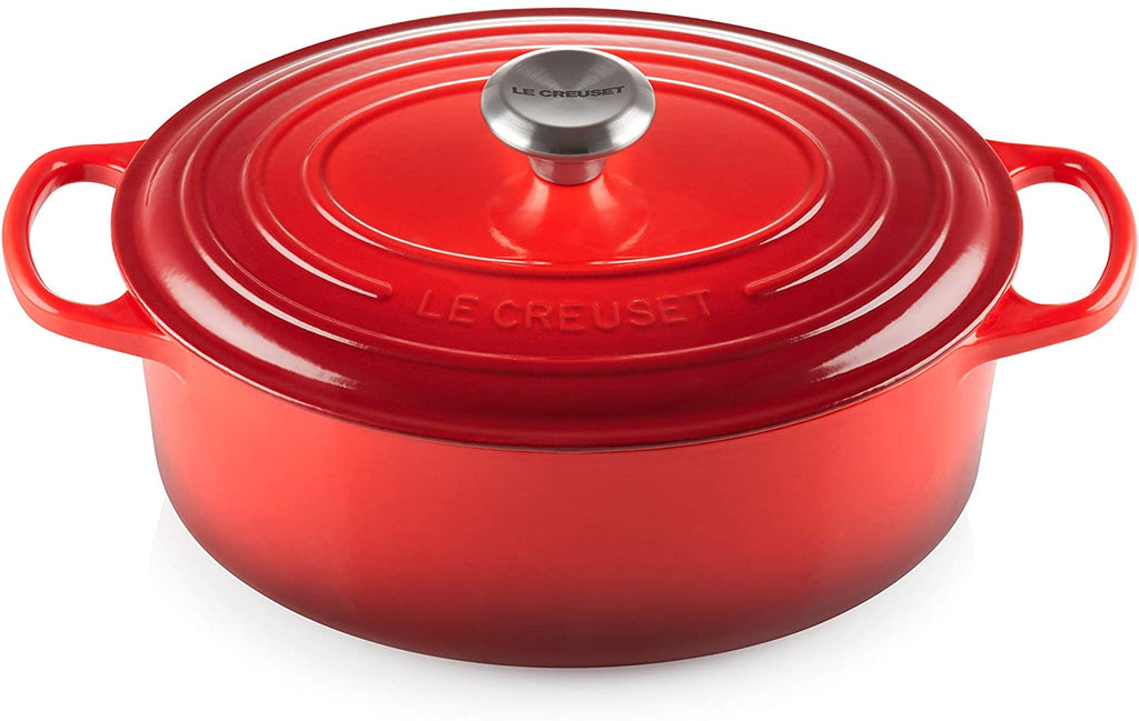 LE CREUSET  CAST IRON OVAL CASSEROLE 27 cm - 33 cm - Khubchands