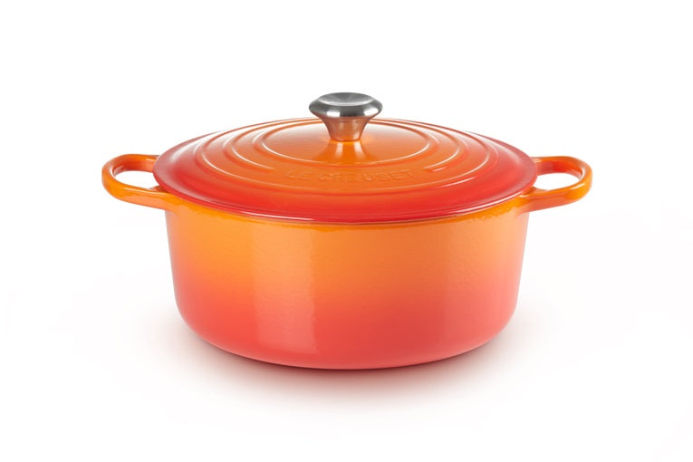 LE CREUSET ROUND CASSEROLE 20 cm - 30 cm  - CAST IRON CASSEROLE - Khubchands