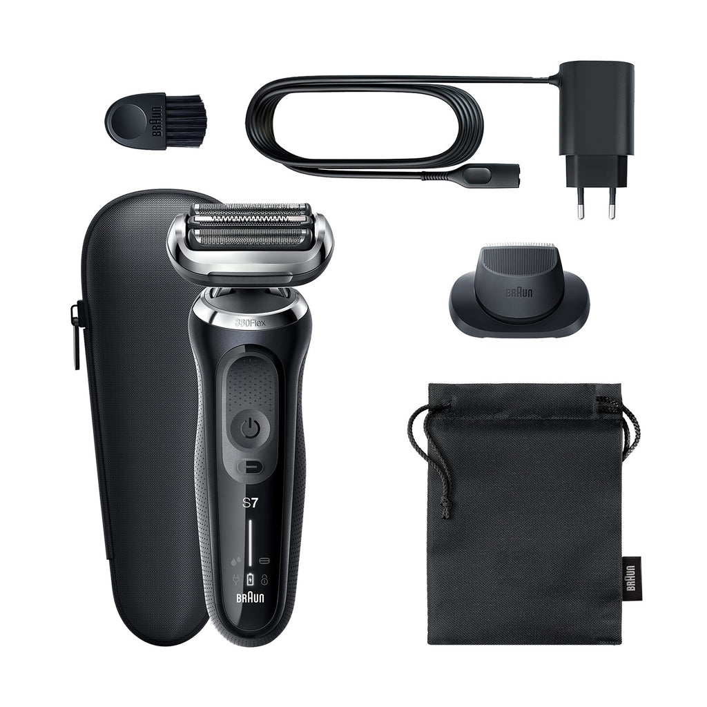 Braun Series 7 Electric Shaver With Precsion Trimmer - Silver 70N1200S - Khubchands